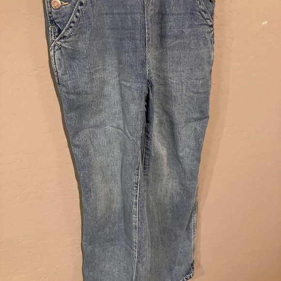 Gap Juniors Blue Size XL Denim Square Neck Straight Leg Denim Overalls - Picture 11 of 13